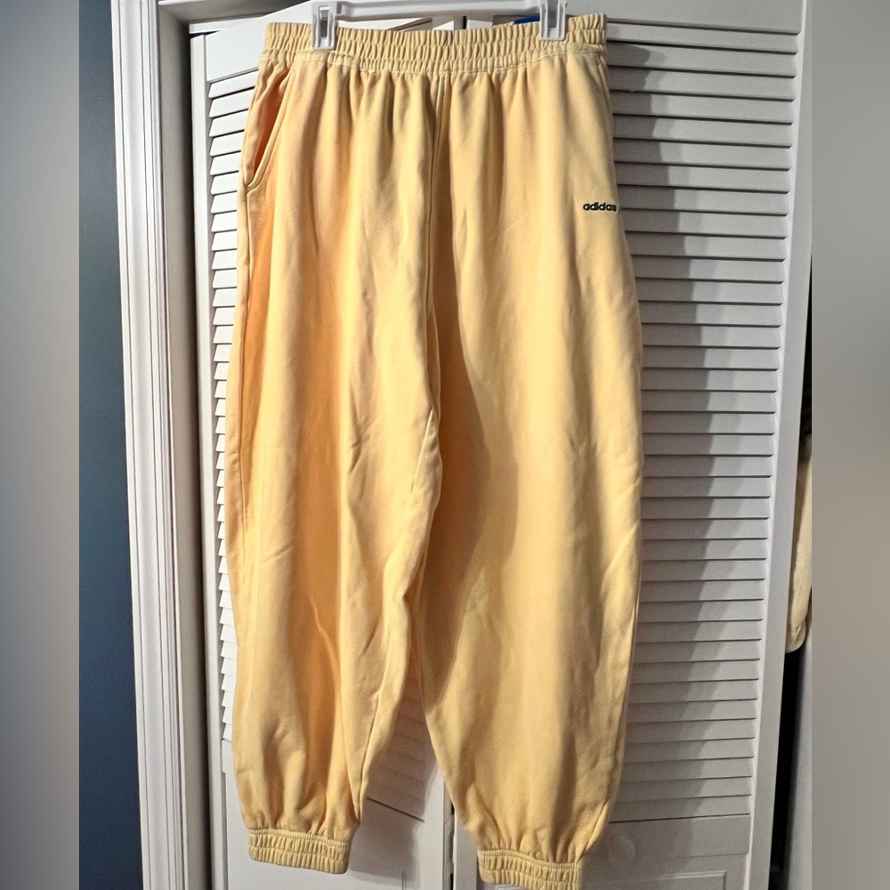 Adidas Yellow Baggy Sweatpants